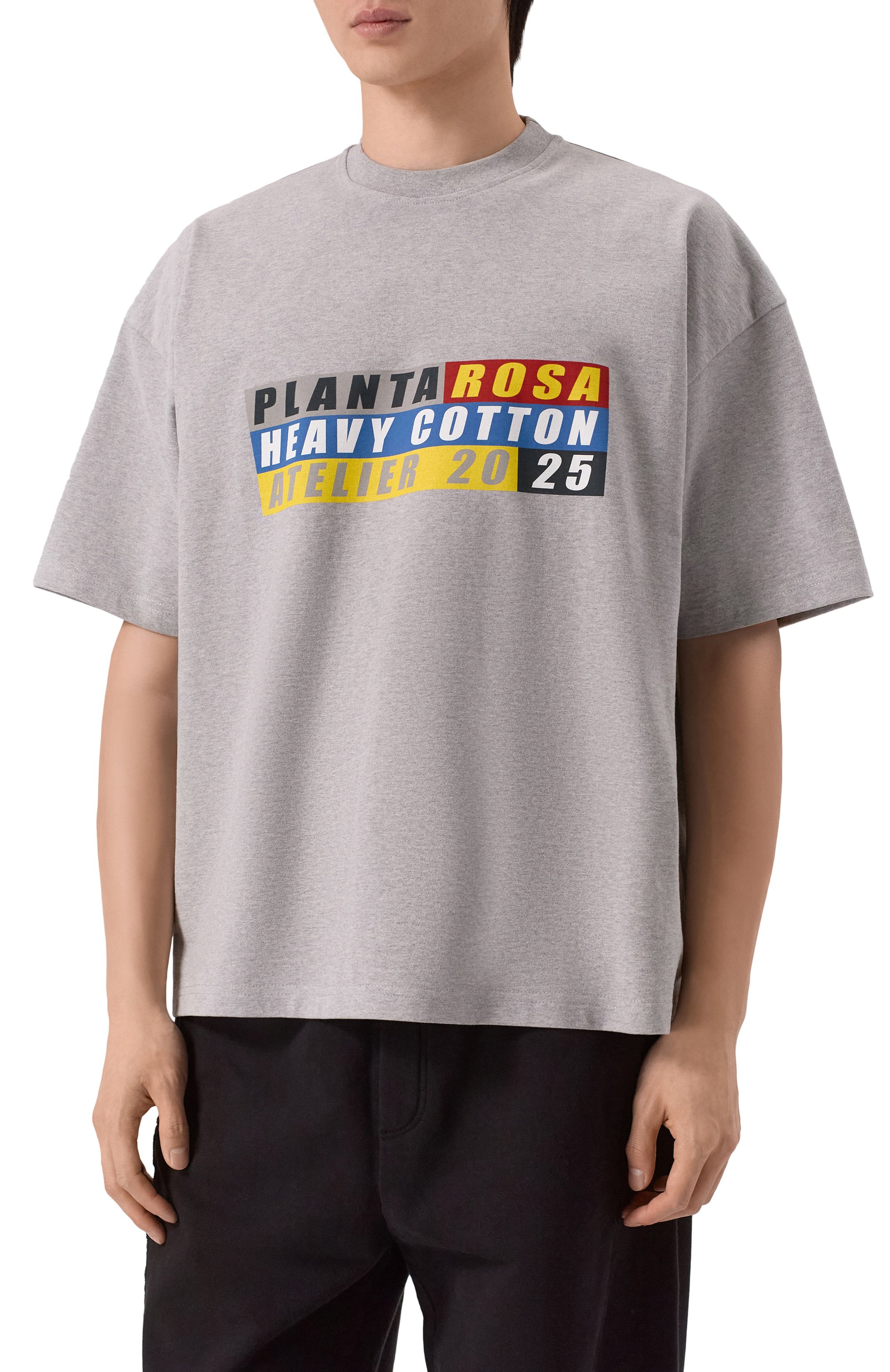 Хлопковая футболка PLANTA ROSA, арт. PR/T02/HEAVY-COTTON/300VELVET, фото 3