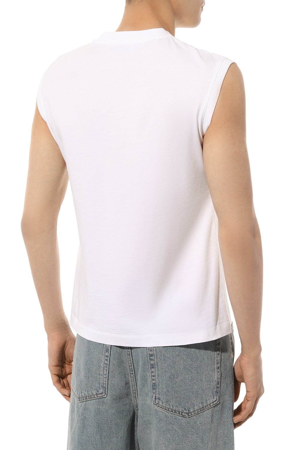 Хлопковая майка OFF-WHITE, арт. 0MAC027C99JER001, фото 4