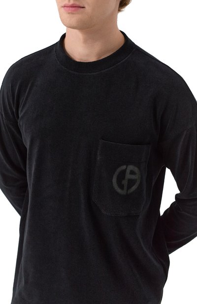 Хлопковый лонгслив GIORGIO ARMANI, арт. GM001249/TE13896, фото 5