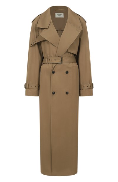 Женский хлопковый тренч SAINT LAURENT, арт. 824700/YZ9BJ