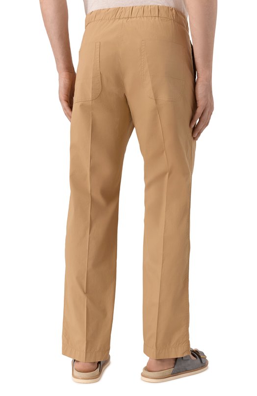 Хлопковые брюки Slowear 10S301/90890 Бежевый  10S301/90890 Фото 4