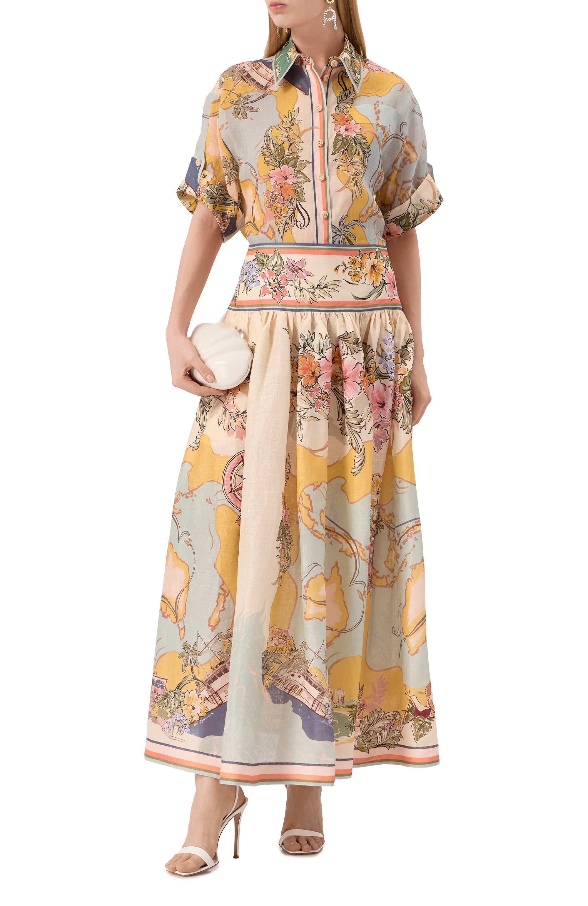 Льняная юбка ZIMMERMANN, арт. 1750SRS253, фото 2