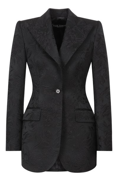 Женский жакет из хлопка и шелка DOLCE & GABBANA, арт. F29QGT/HJMRF