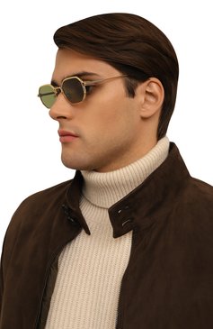 Женские солнцезащитные очки SATO EYEWEAR зеленого цвета, арт. TIMIR/S503 | Фото 3 (Региональные ограничения белый список (Axapta Mercury): Не проставлено; Нос: Не проставлено; Тип очков: С/з; Кросс-КТ: С/з-унисекс; Материал: Металл; Очки форма: Прямоугольные; Оптика Гендер: оптика-унисекс)