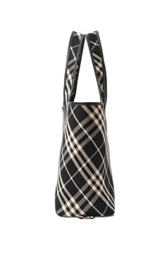 Женская сумка-тоут BURBERRY черно-белого цвета, арт. 8093978 | Фото 4 (Материал: Текстиль; Драгоценные камни: Проставлено; Материал сплава: Проставлено; Размер: large)