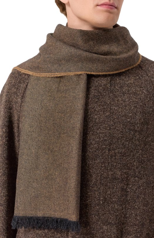 Кашемировый шарф Canali 06/TF00314 Коричневый  06/TF00314 Фото 2