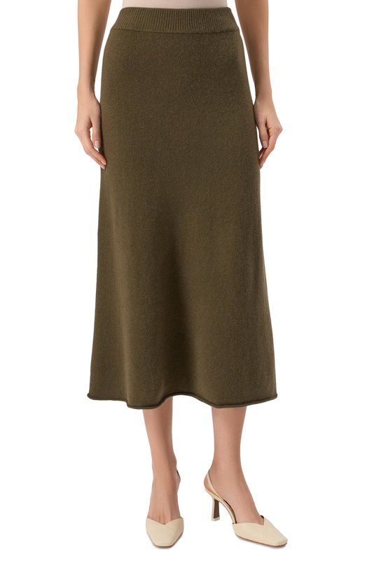Кашемировая юбка Addicted MK015-1 Хаки  MK015-1 Фото 3