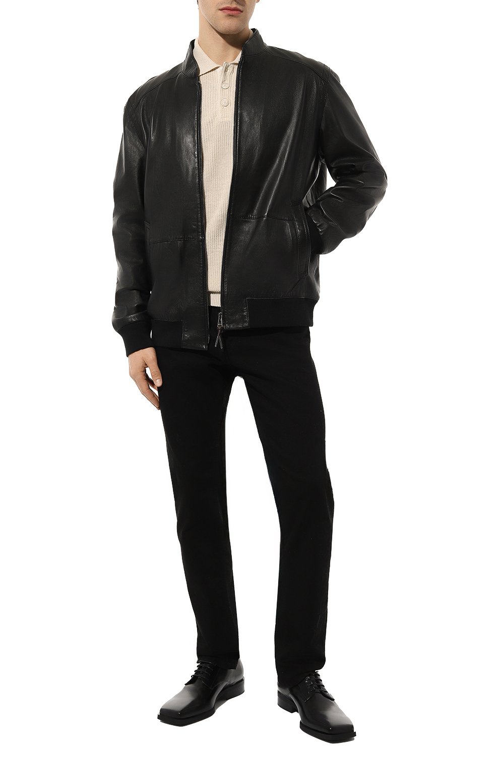 Кожаный бомбер WINDSOR, арт. B0RELL03-L/1300157/56-66, фото 2