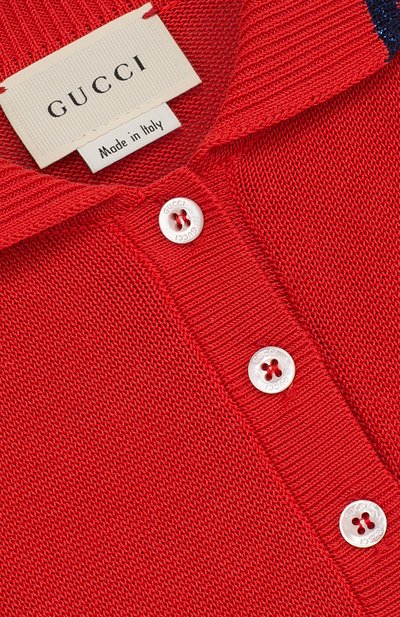 Платье с плиссированной юбкой и металлизированной отделкой GUCCI, арт. 502951/X9069, фото 3