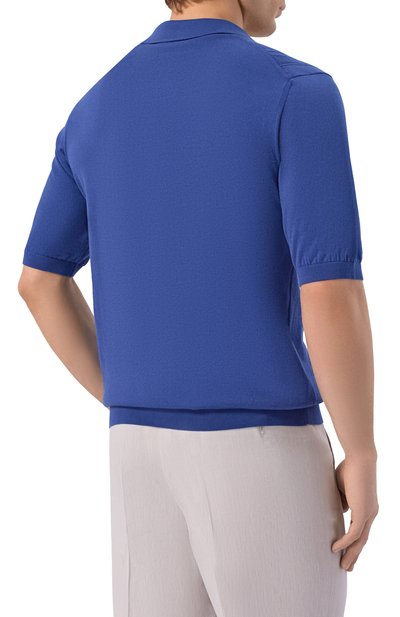 Хлопковое поло MVST синего цвета по цене 103500 руб., арт. M26.CSM.K403/FSI26, фото 4 Хлопковое поло MVST, арт. M26.CSM.K403/FSI26, фото 4