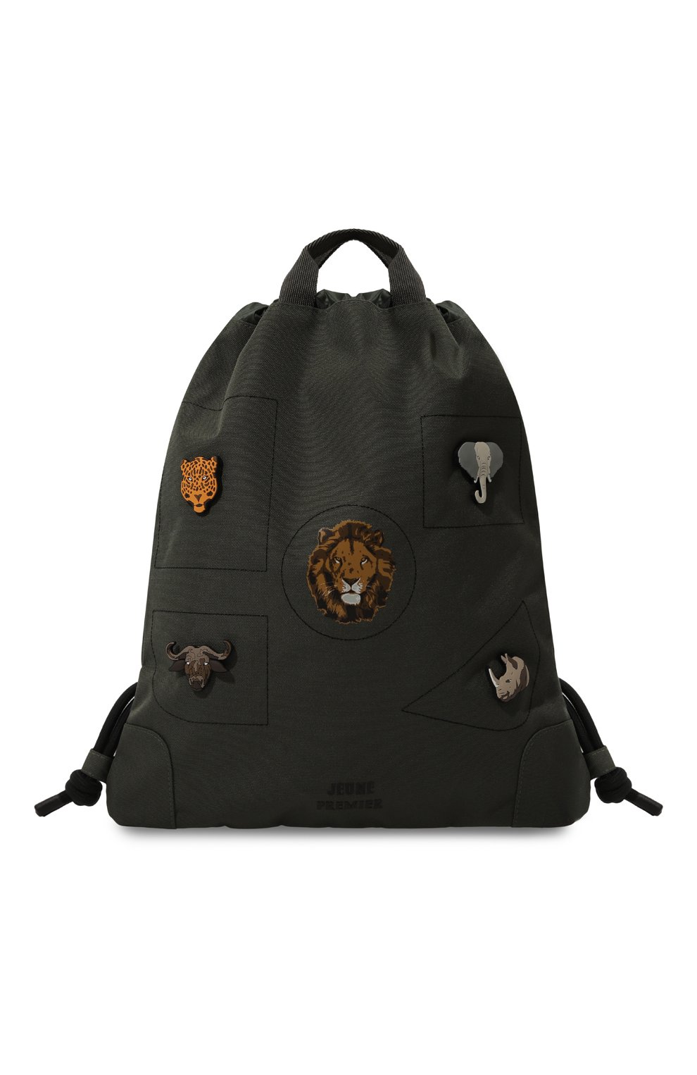 Текстильный рюкзак JEUNE PREMIER темно-зеленого цвета по цене 6920 руб., арт. CI024220, фото 1 Текстильный рюкзак JEUNE PREMIER, арт. CI024220, фото 1