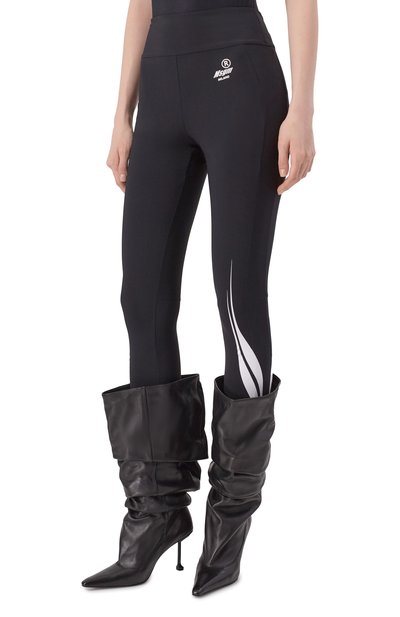 Легинсы MSGM черного цвета по цене 29200 руб., арт. 3942MDP15X/257818, фото 3 Легинсы MSGM, арт. 3942MDP15X/257818, фото 3