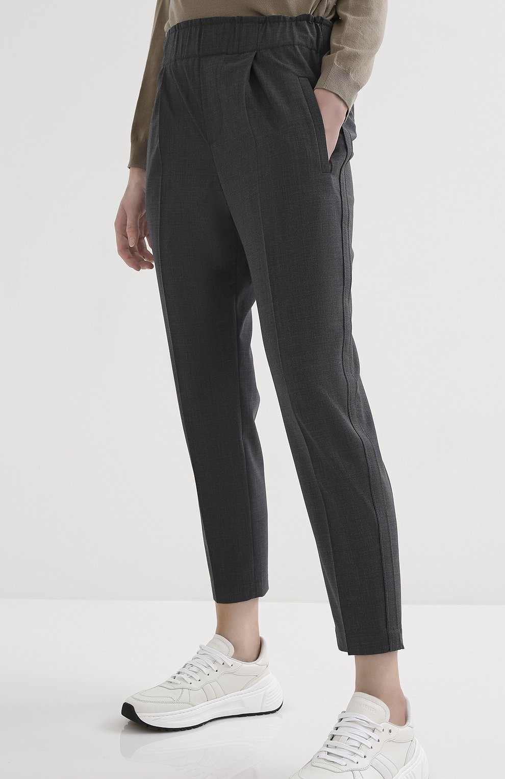 Шерстяные брюки BRUNELLO CUCINELLI, арт. M0W07P7041, фото 3