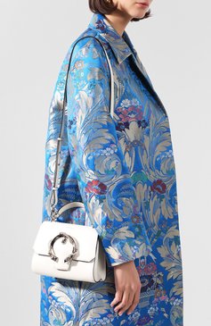 Женская сумка madeline JIMMY CHOO белого цвета, арт. MADELINE T0PHANDLE/S/YTL | Фото 5 (Размер: mini; Ремень/цепочка: На ремешке; Материал: Натуральная кожа; Сумки-технические: Сумки top-handle, Сумки через плечо; Материал сплава: Проставлено; Драгоценные камни: Проставлено)
