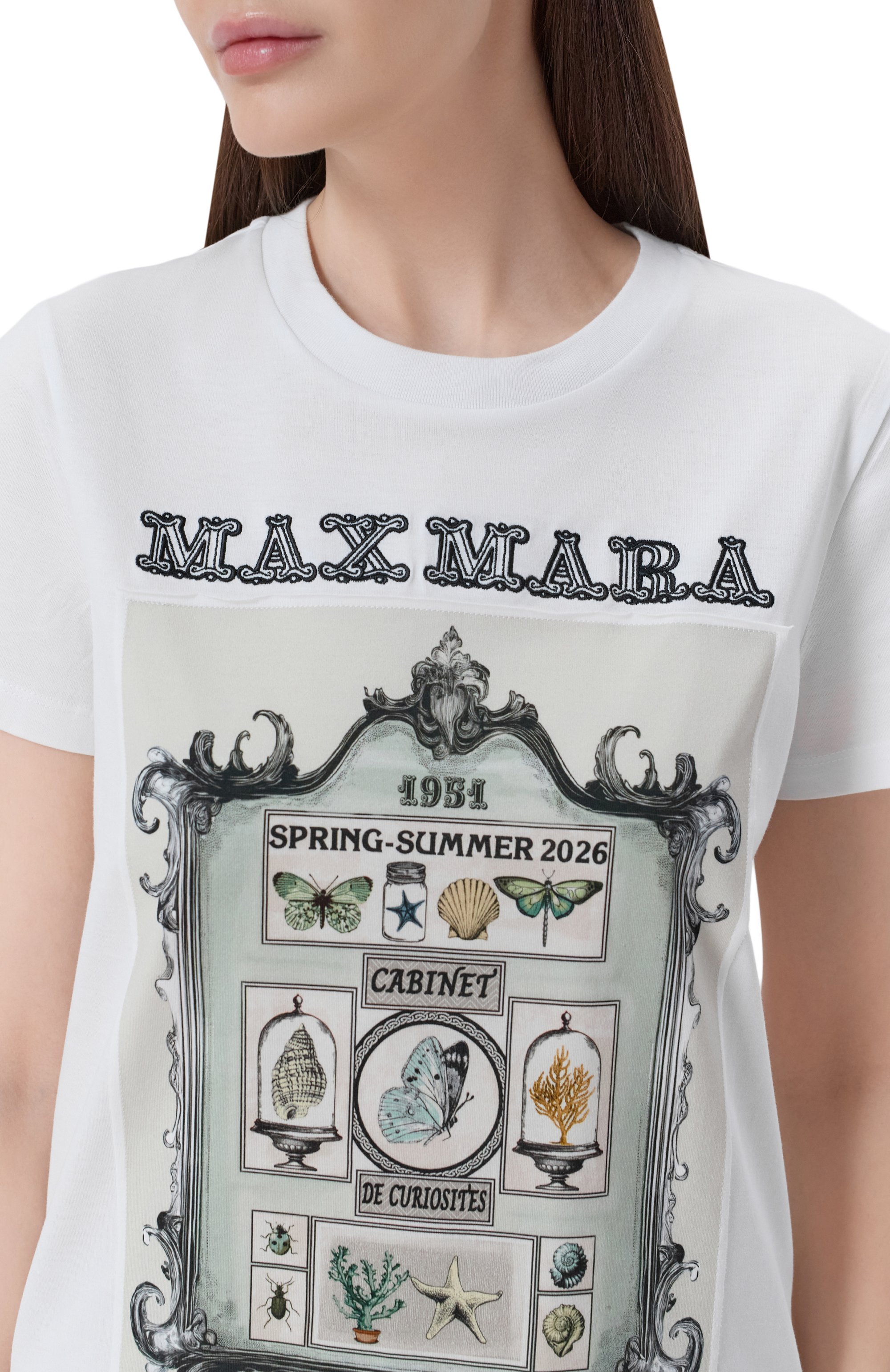 Хлопковая футболка MAX MARA, арт. MXMSPADIN0, фото 5