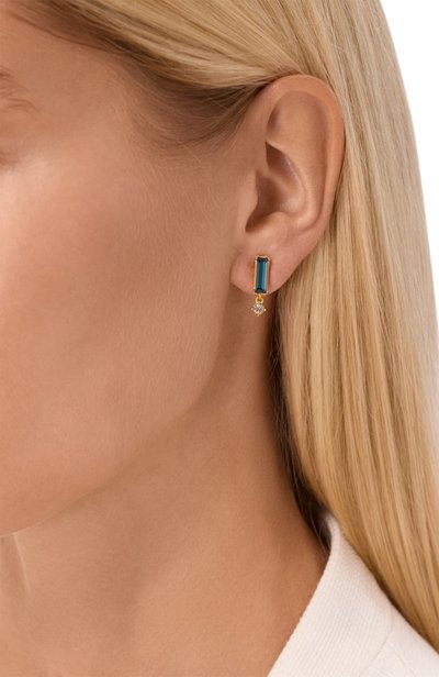 Серьги JIL SANDER синего цвета по цене 59950 руб., арт. J12VG0398/P7350, фото 2 Серьги JIL SANDER, арт. J12VG0398/P7350, фото 2