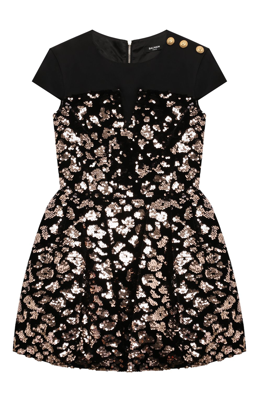 Платье BALMAIN черного цвета по цене 69950 руб., арт. BV1C61, фото 1 Платье BALMAIN, арт. BV1C61, фото 1