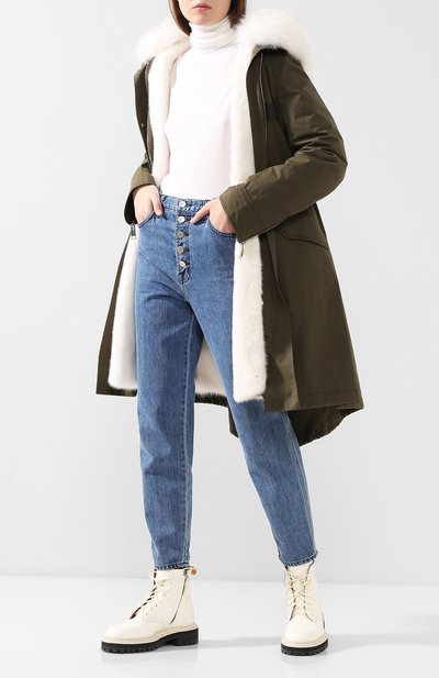 Хлопковая парка с подстежкой из меха норки YS ARMY PARIS, арт. 9WFM06694R78X, фото 2
