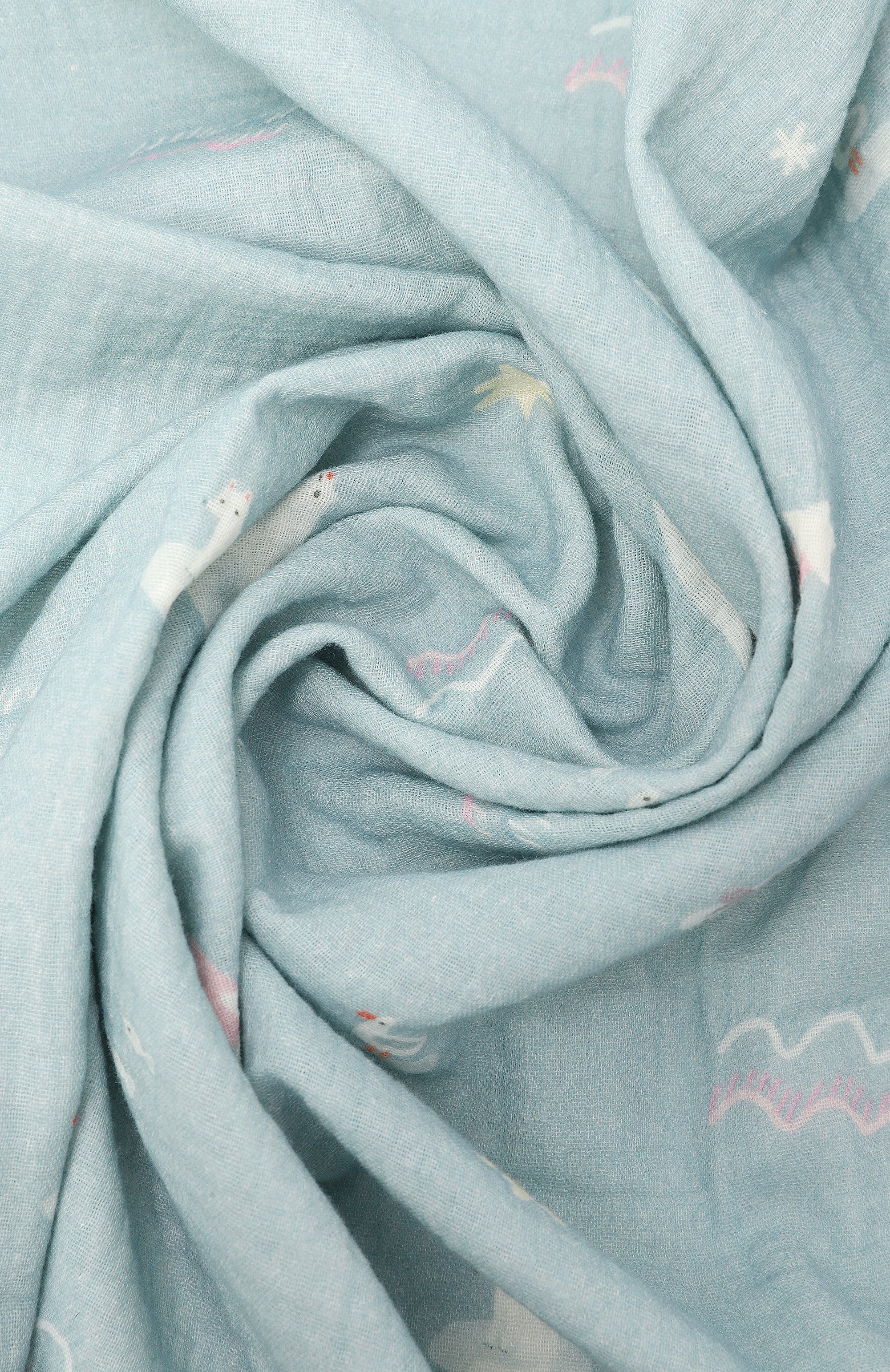 Комплект из двух пеленок BUBA KIDS разноцветного цвета по цене 2650 руб., арт. BKMUSSW35, фото 7 Комплект из двух пеленок BUBA KIDS, арт. BKMUSSW35, фото 7