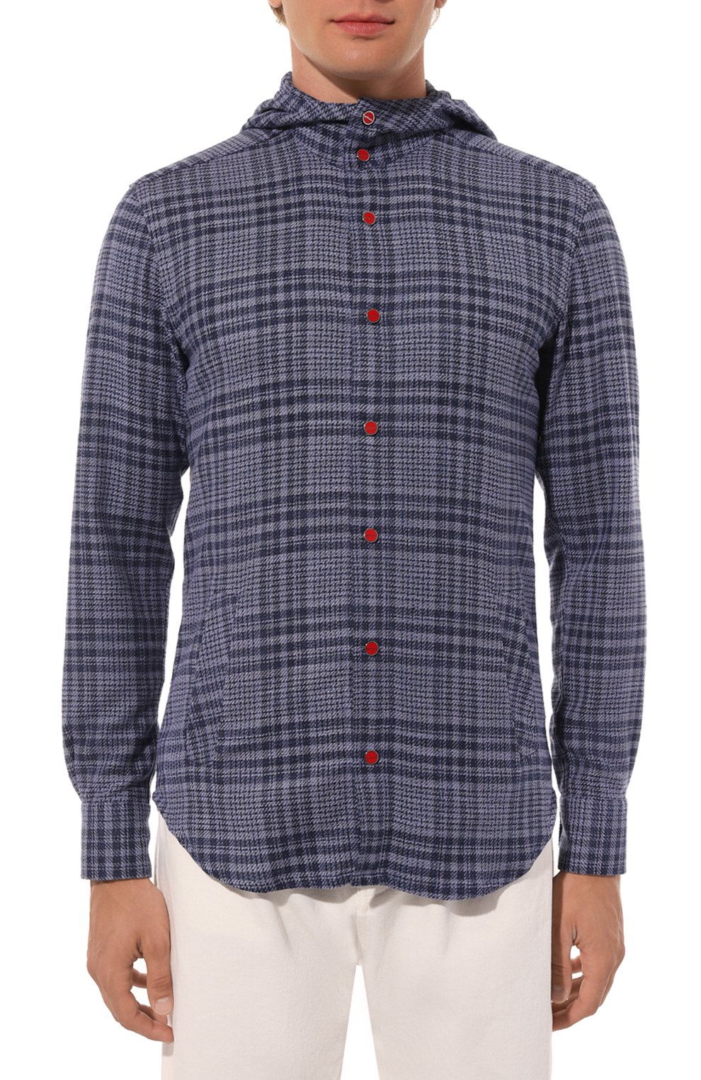 Рубашка из шерсти и шелка KITON, арт. UMCMARK0643C, фото 3