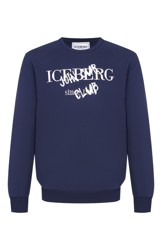 Хлопковый свитшот Iceberg E010/6317 Синий E010/6317