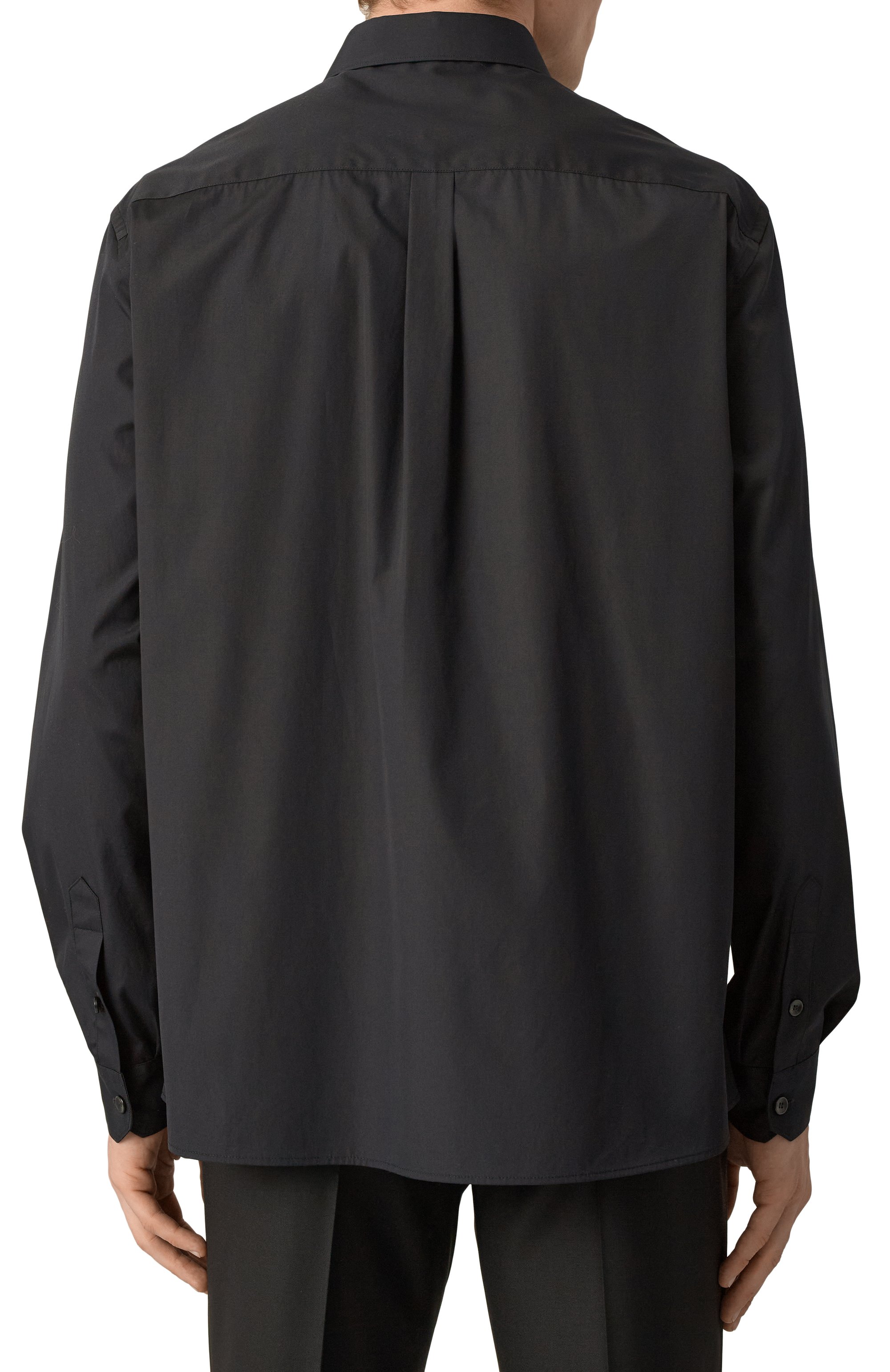 Хлопковая рубашка DOLCE & GABBANA черного цвета по цене 85850 руб., арт. G5JG4T/FU5U8, фото 4 Хлопковая рубашка DOLCE & GABBANA, арт. G5JG4T/FU5U8, фото 4