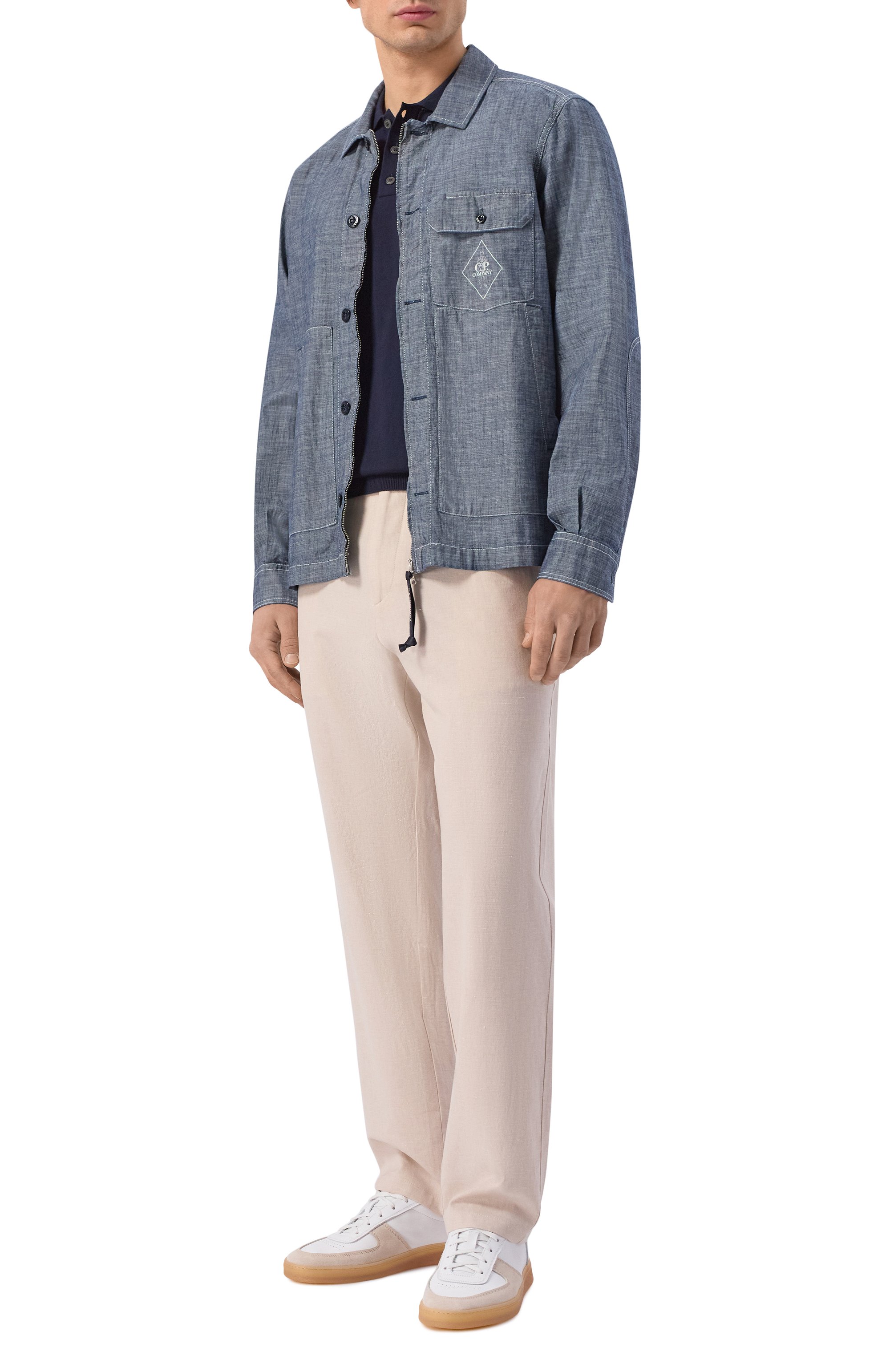 Хлопковая куртка-рубашка C.P. COMPANY, арт. 20CMSH195A/110065W, фото 2