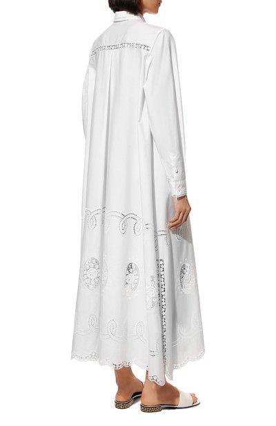 Хлопковое платье DOLCE & GABBANA белого цвета по цене 297000 руб., арт. F6ZE0Z/GDAFS, фото 4 Хлопковое платье DOLCE & GABBANA, арт. F6ZE0Z/GDAFS, фото 4
