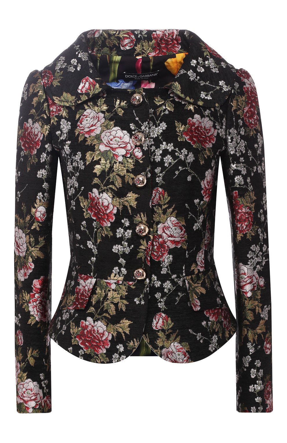 Приталенный жакет с вышитым принтом DOLCE & GABBANA, арт. F28JSZ/FJM9I, фото 1