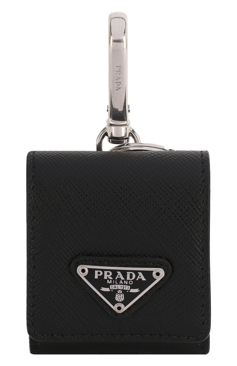 Кожаный чехол для airpods PRADA черного цвета, арт. 2TT106-2AHF-F0002 | Фото 1 (Женское Кросс-КТ: Кожа AirPods; Материал: Натуральная кожа; Региональные ограничения белый список (Axapta Mercury): Не проставлено; Нос: Не проставлено)
