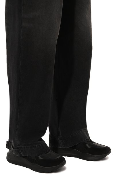 Комбинированные кроссовки BURBERRY черного цвета по цене 76550 руб., арт. 8071851, фото 3 Комбинированные кроссовки BURBERRY, арт. 8071851, фото 3