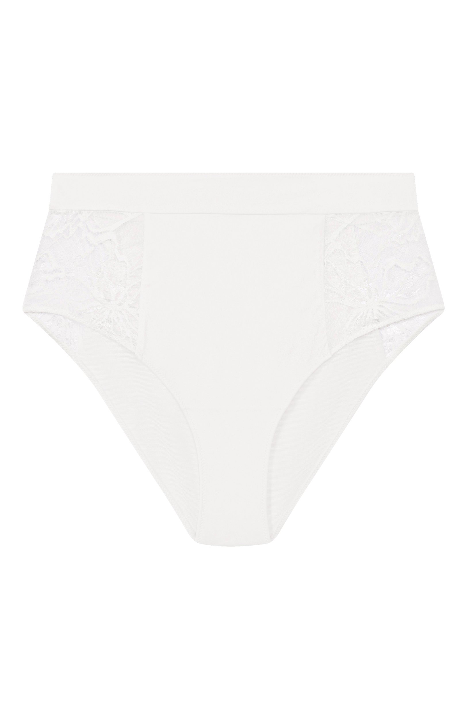 Трусы-слипы с завышенной талией WOLFORD белого цвета по цене 12800 руб., арт. 4W2320, фото 1 Трусы-слипы с завышенной талией WOLFORD, арт. 4W2320, фото 1