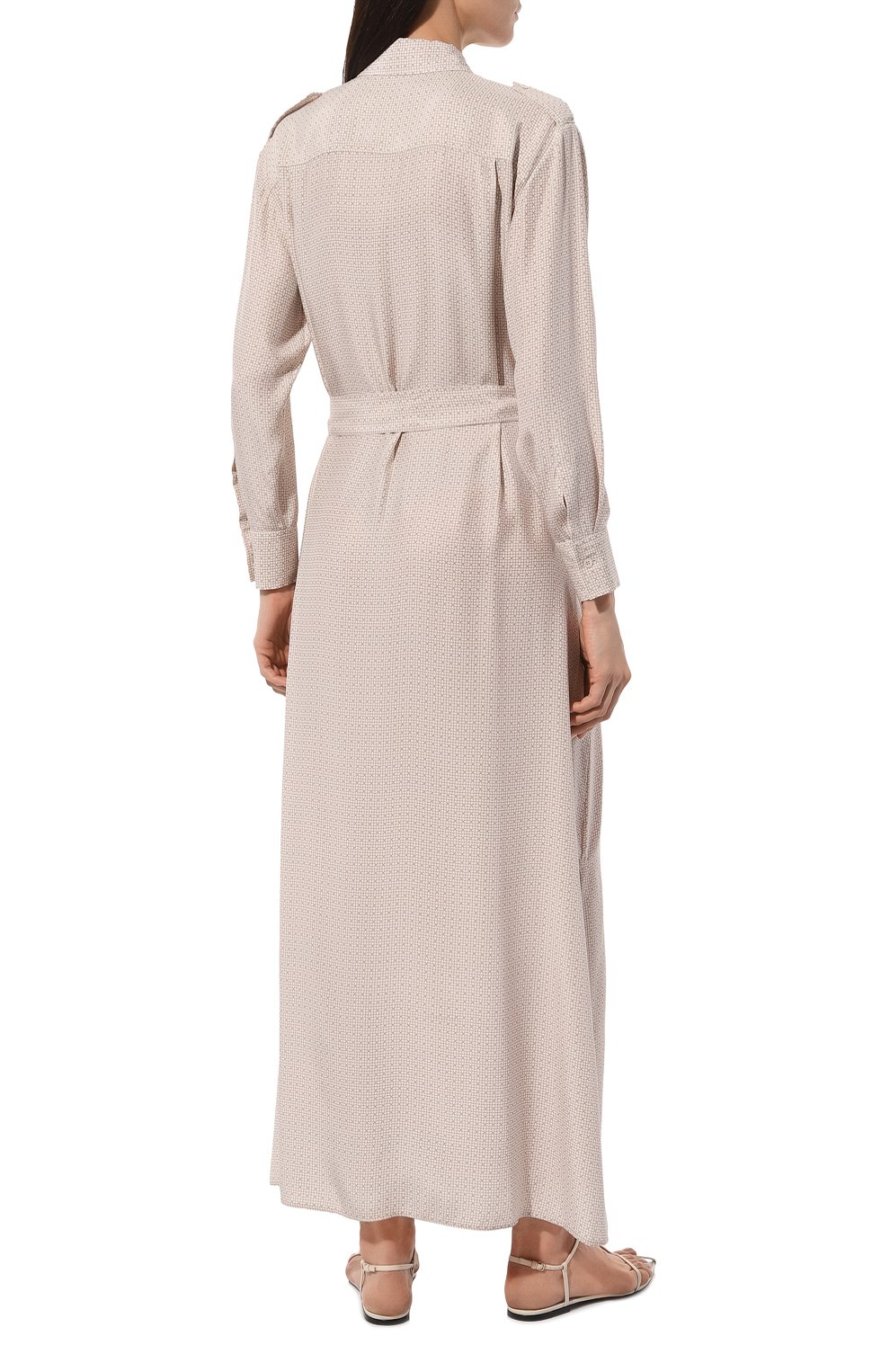 Атласное платье KITON, арт. D47H321K0978C_D47T321K0978C_D47Z321K0978C, фото 4