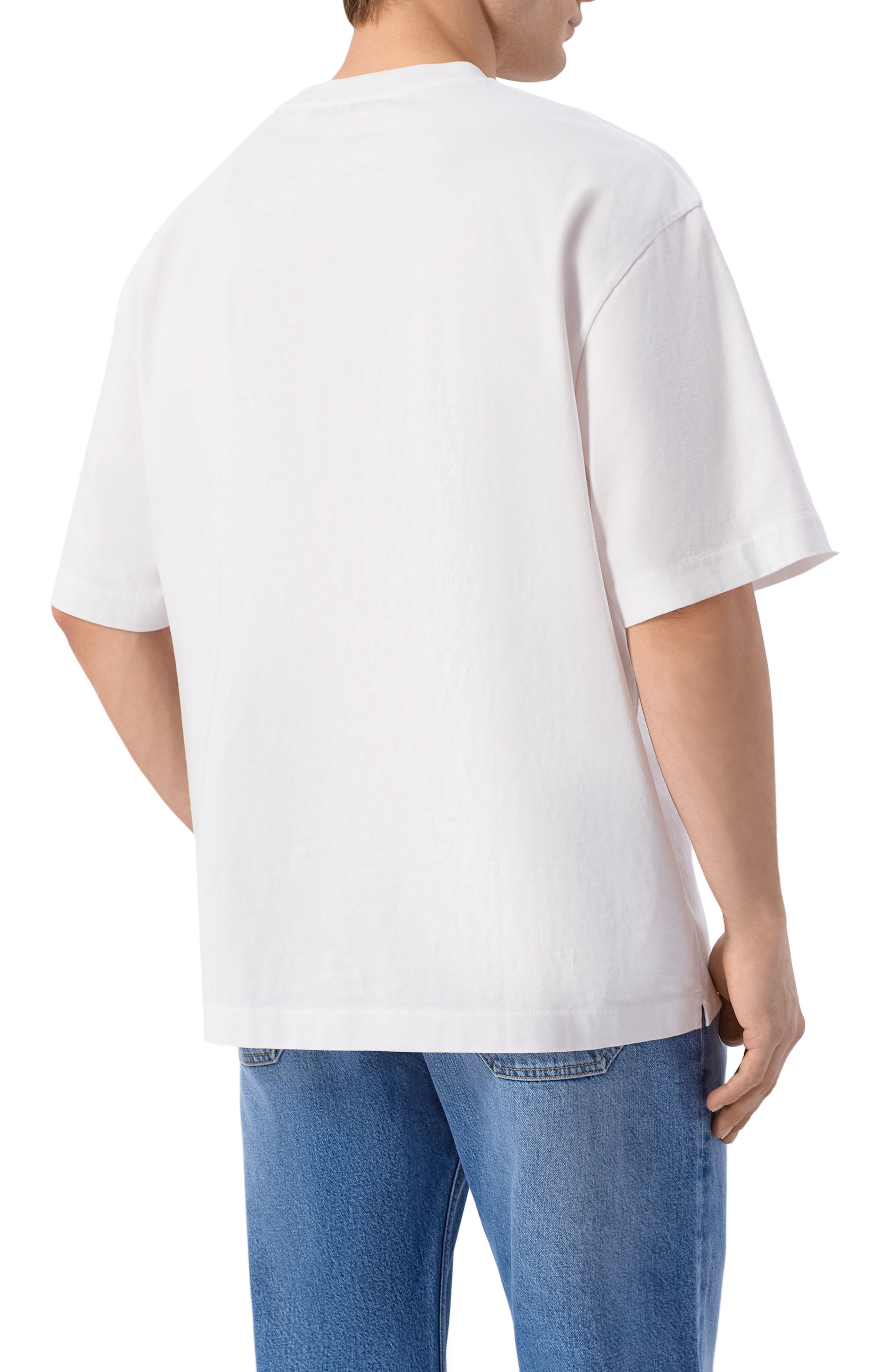 Хлопковая футболка OFF-WHITE, арт. 0MAA120S26JER00C, фото 4