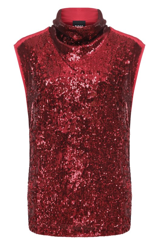 Топ с отделкой пайетками BOSS 50548011 Красный 50548011