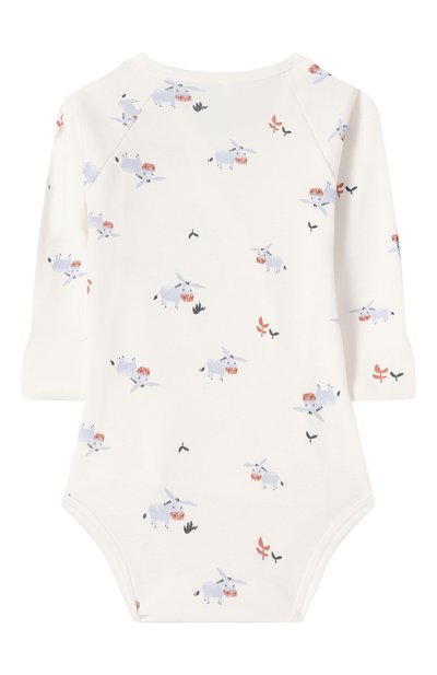 Хлопковое боди SANETTA молочного цвета по цене 3430 руб., арт. 324674, фото 2 Хлопковое боди SANETTA, арт. 324674, фото 2