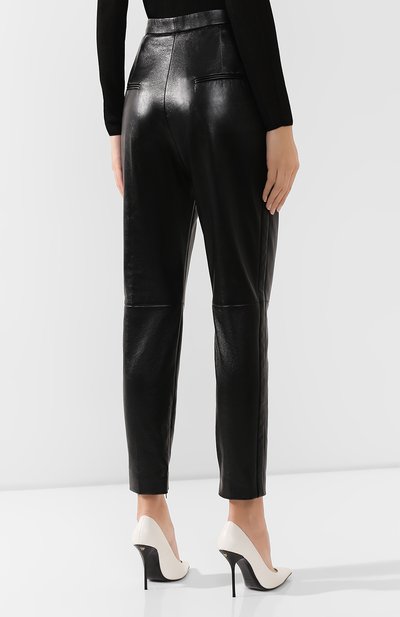 Кожаные брюки SAINT LAURENT, арт. 589597/YC2UE, фото 4