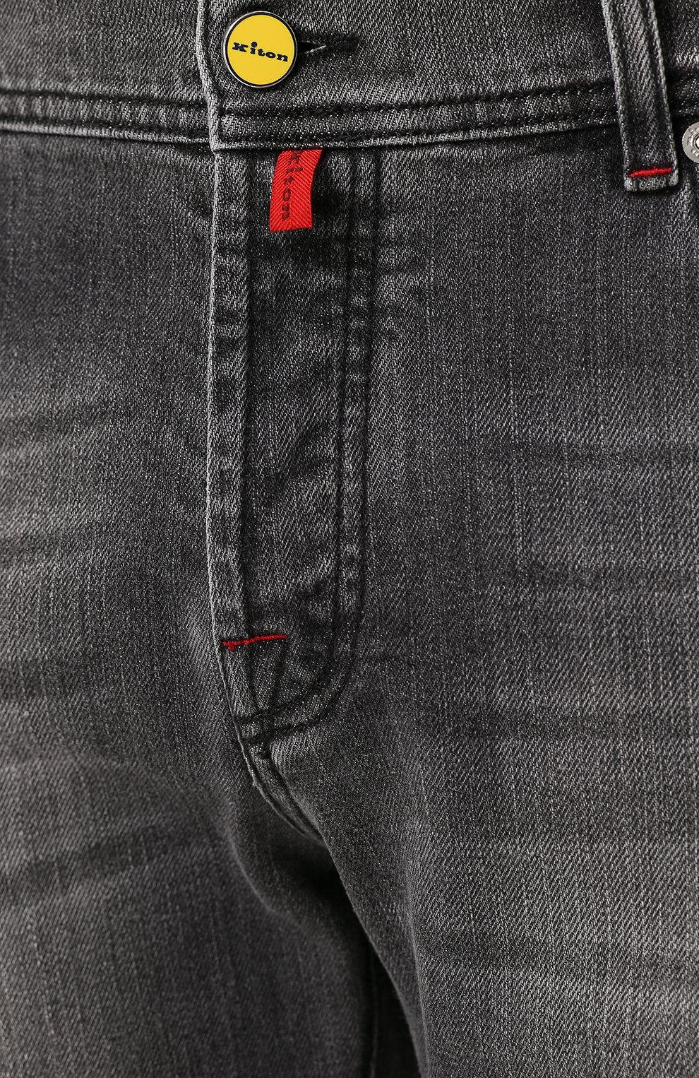 Джинсы прямого кроя с потертостями KITON, арт. UPNJSJ06P6301002, фото 5