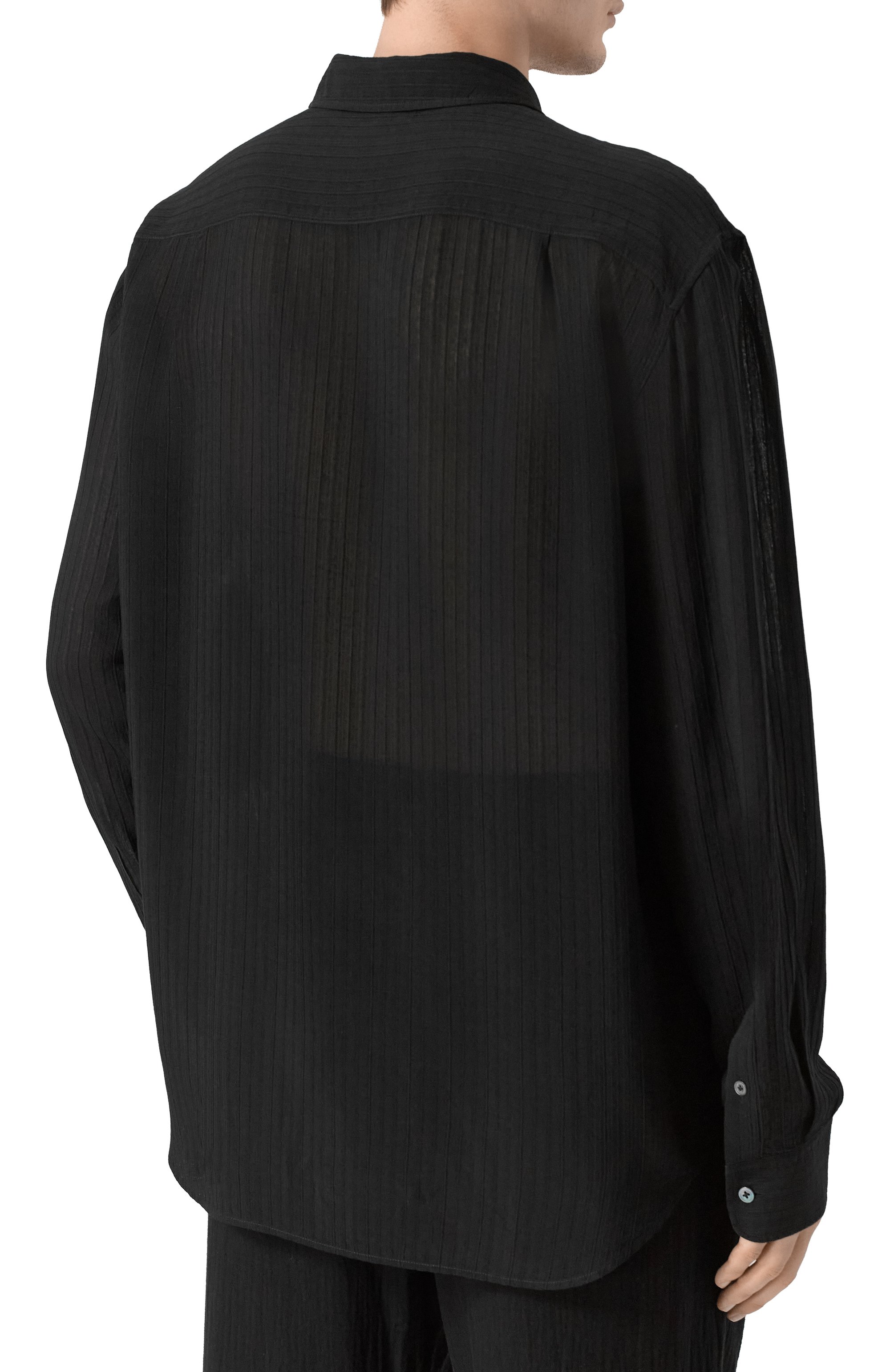 Рубашка из вискозы и шелка ANN DEMEULEMEESTER, арт. B0010522/FA712, фото 4