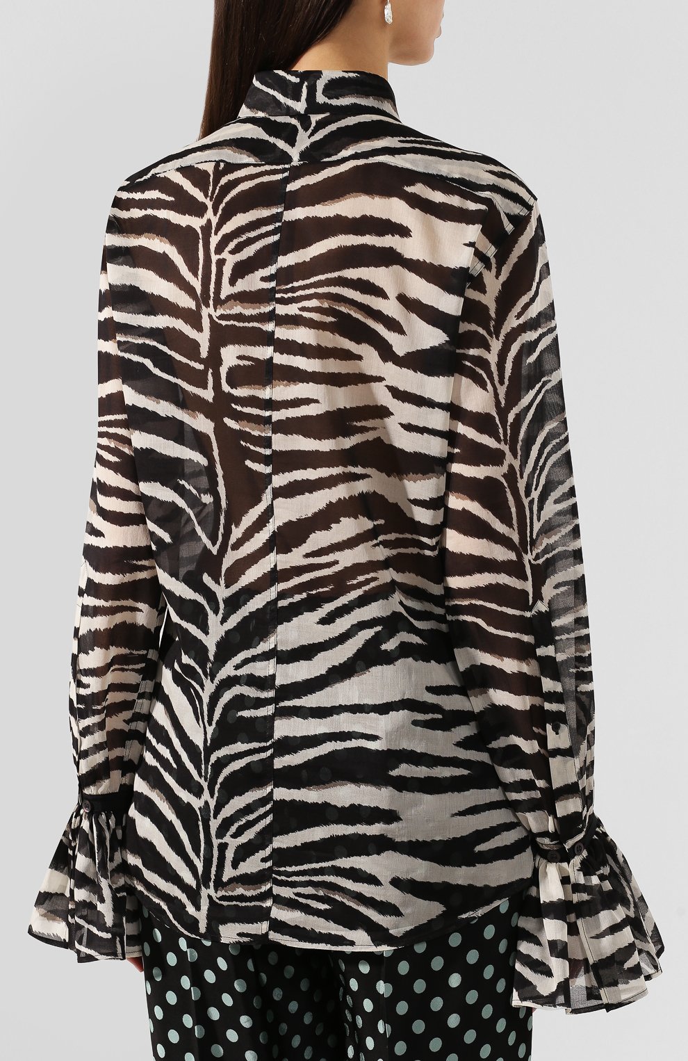 Хлопковая блузка DRIES VAN NOTEN, арт. 201-10759-9001, фото 4