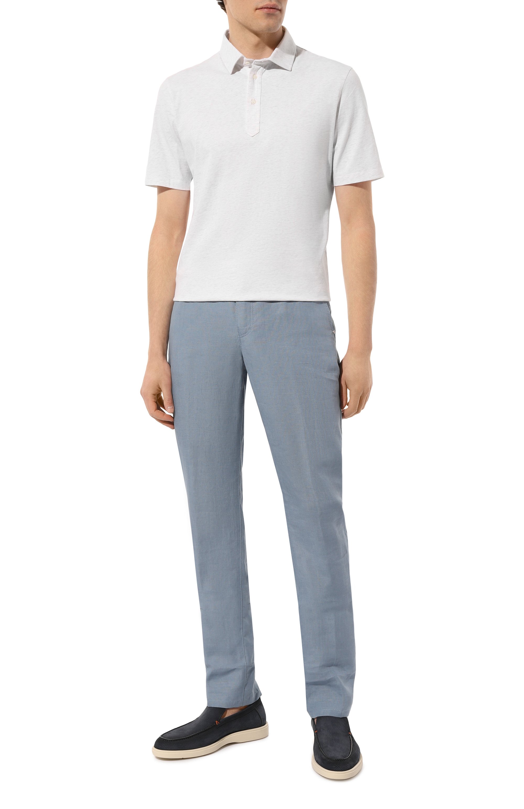 Замшевые лоферы detroit SANTONI темно-синего цвета по цене 61550 руб., арт. MGDG18482TICSSK6, фото 2 Замшевые лоферы detroit SANTONI, арт. MGDG18482TICSSK6, фото 2