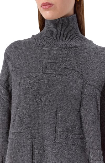 Свитер из шерсти и кашемира FREEAGE темно-серого цвета по цене 56540 руб., арт. W25.SW089.2030.991, фото 5 Свитер из шерсти и кашемира FREEAGE, арт. W25.SW089.2030.991, фото 5