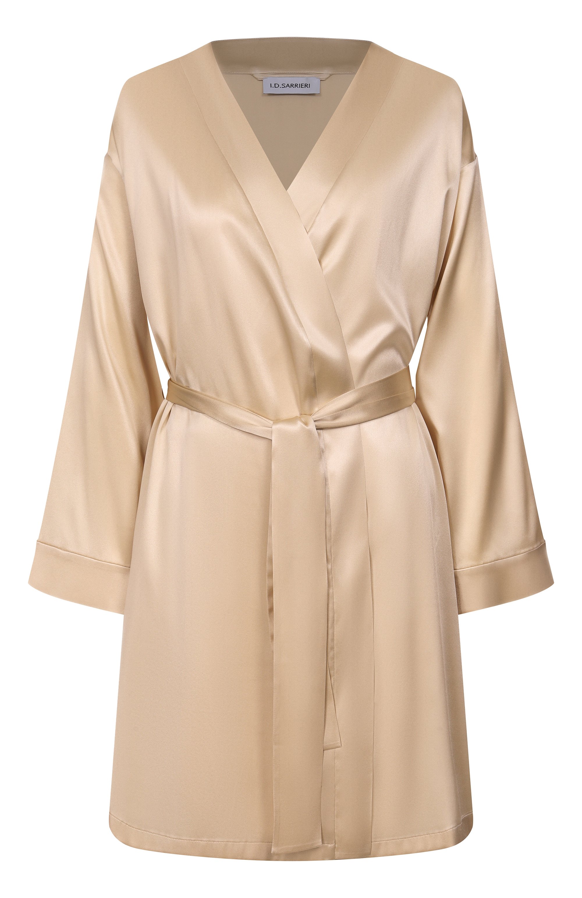 Шелковый халат I.D. SARRIERI желтого цвета по цене 104150 руб., арт. M2566, фото 1 Шелковый халат I.D. SARRIERI, арт. M2566, фото 1