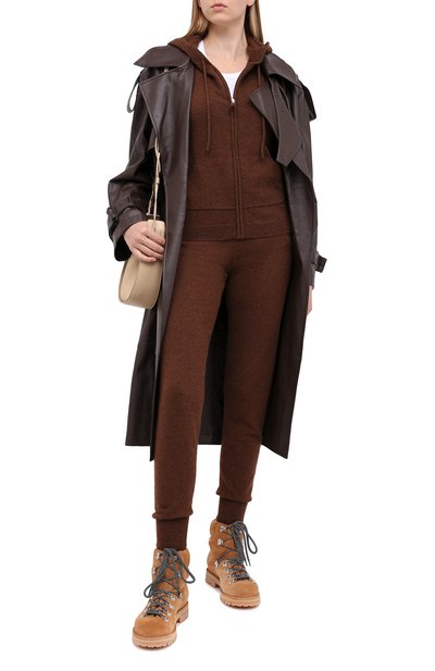 Кашемировые джоггеры NOT SHY коричневого цвета по цене 23350 руб., арт. 3701008C, фото 2 Кашемировые джоггеры NOT SHY, арт. 3701008C, фото 2