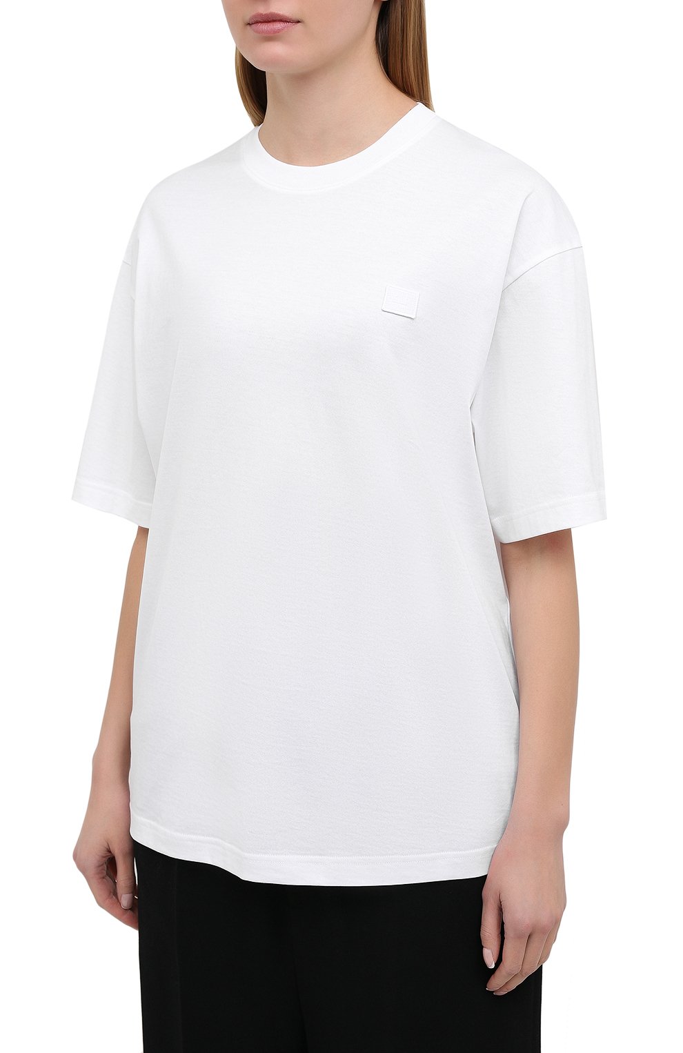 Хлопковая футболка ACNE STUDIOS, арт. CL0085/W, фото 3