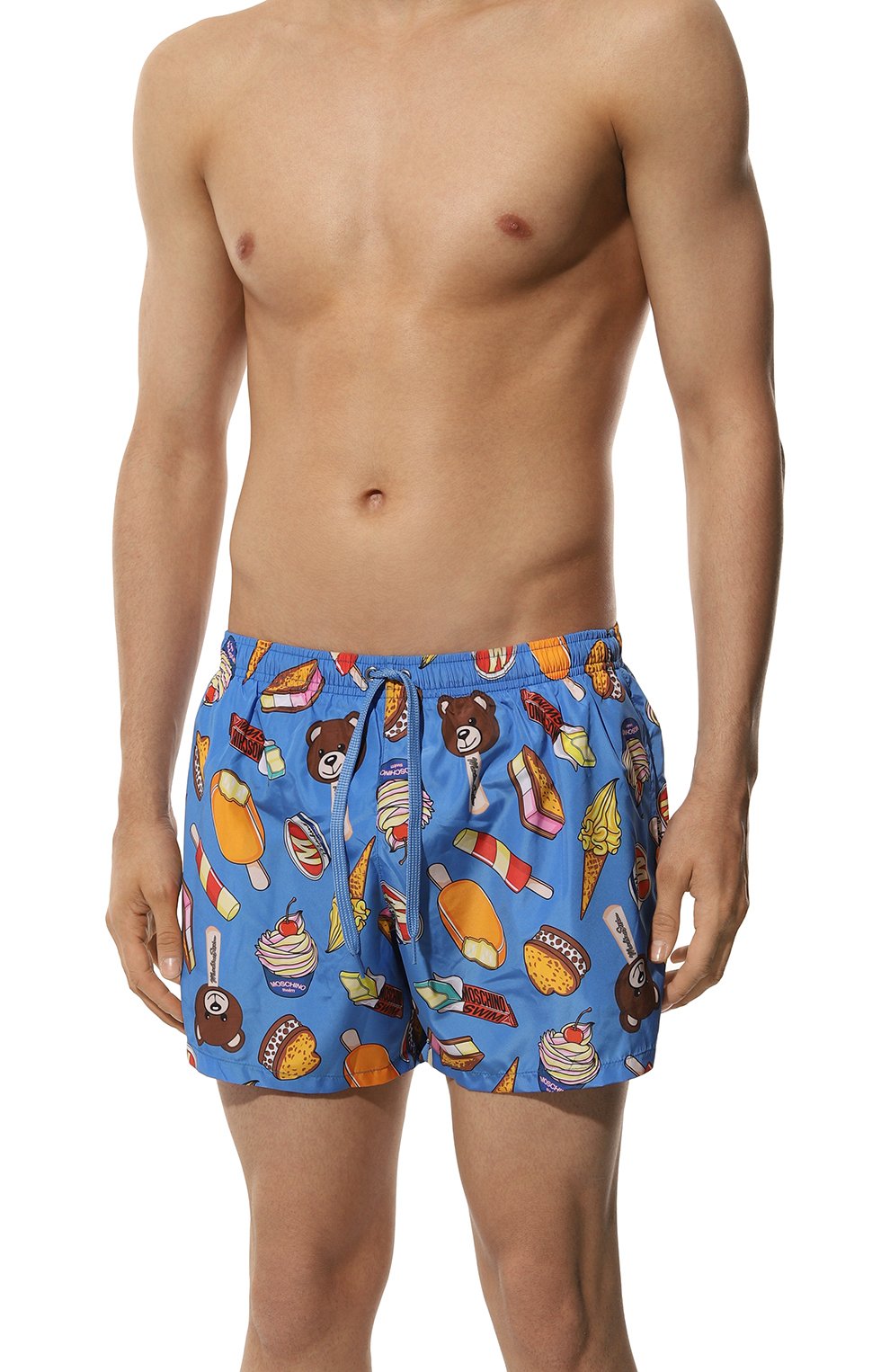 Плавки-шорты MOSCHINO синего цвета по цене 11050 руб., арт. A4237/9303, фото 2 Плавки-шорты MOSCHINO, арт. A4237/9303, фото 2