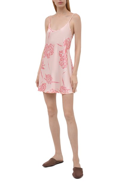 Шелковая сорочка LA PERLA розового цвета по цене 24000 руб., арт. 0020291/W245, фото 2 Шелковая сорочка LA PERLA, арт. 0020291/W245, фото 2