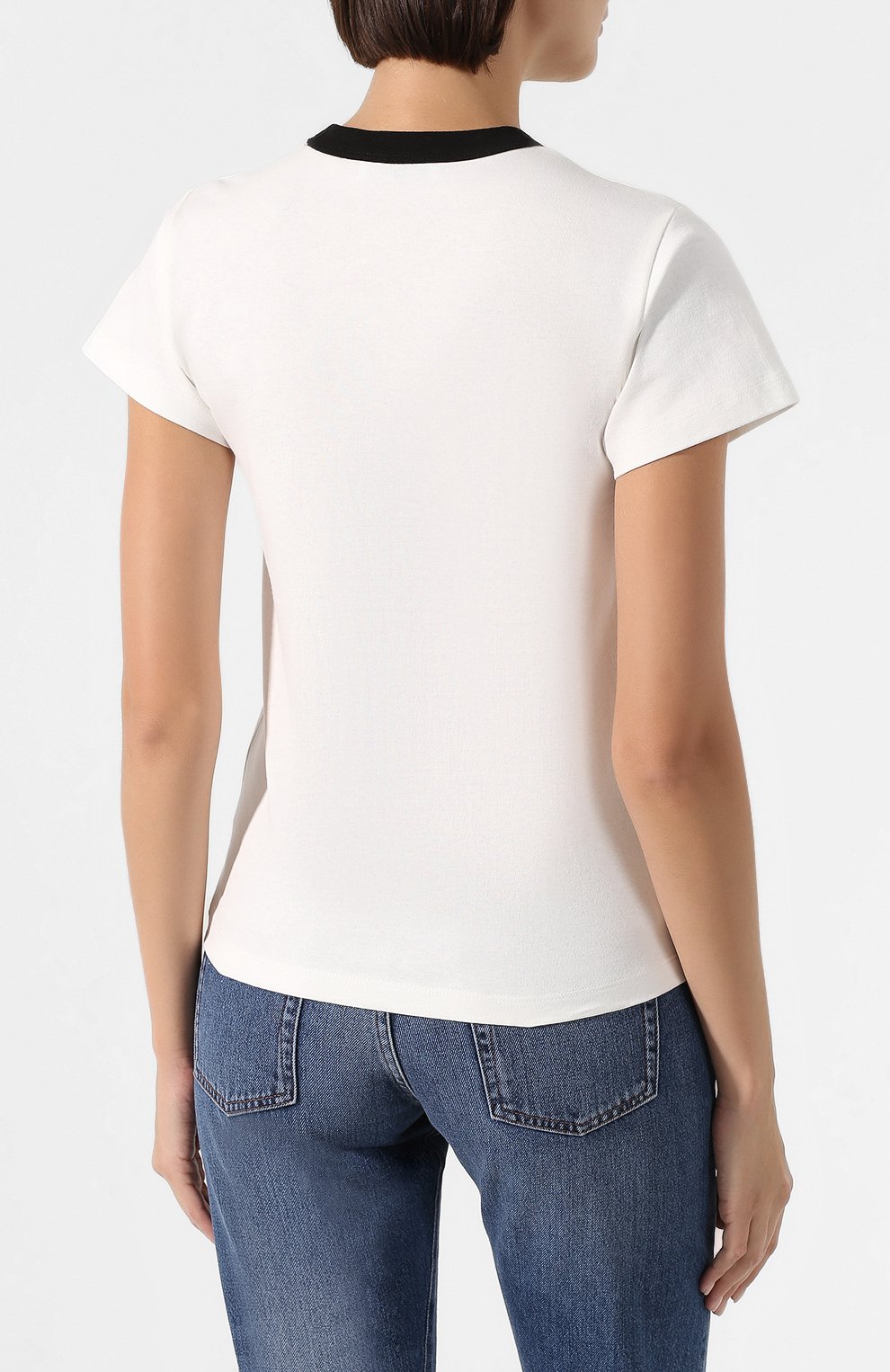 Хлопковая футболка LANVIN, арт. RW-T0688I-TJ02-H19, фото 4