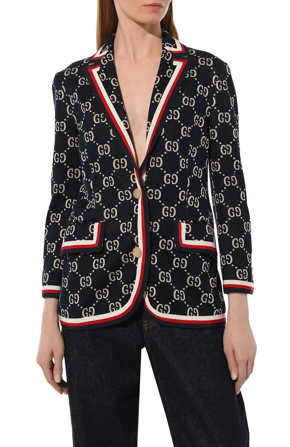Хлопковый жакет GUCCI, арт. 558338 XJAEA, фото 3