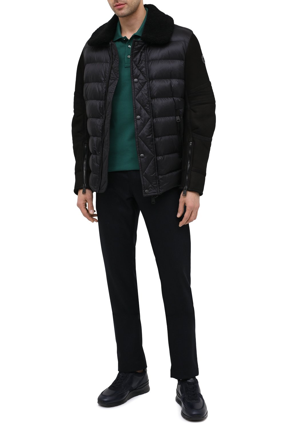 Комбинированный пуховик mongioie MONCLER, арт. F2-091-1A51T-01-50180, фото 2